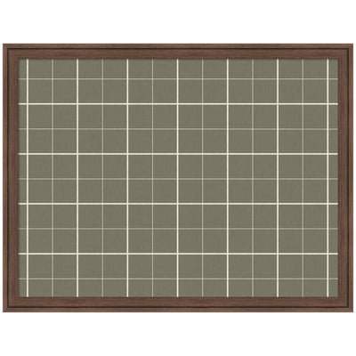 Framed Fabric Pinboard Sage Green Plaid Wall Organization