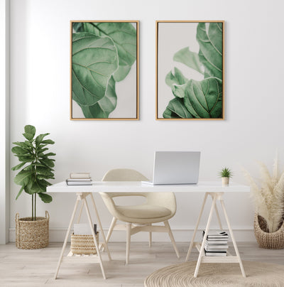 Sylvie Plant Study 6 Framed Canvas