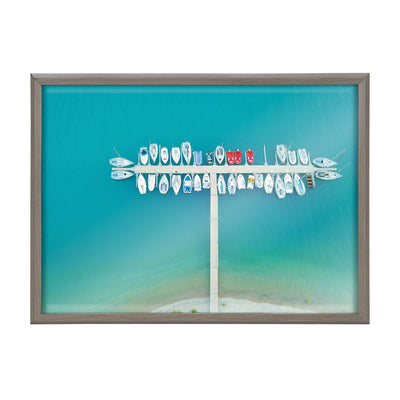 Blake Gorges du Verdon Framed Printed Glass by Rachel Bolgov