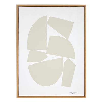 Sylvie Constructed I Neutral Framed Canvas