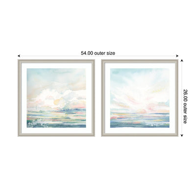 Heavenly Stillness 2 Piece Framed Wall Art Print Set by Julie Maida