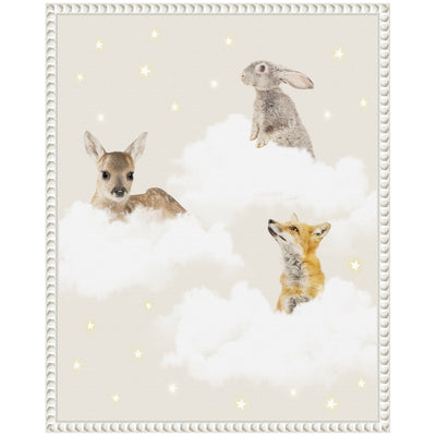 Sylvie Animal Clouds Framed Canvas by July Art Prints