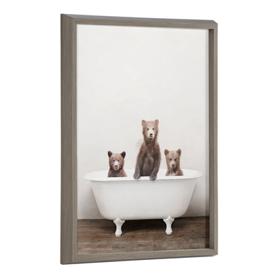 Blake Three Little Bears in Vintage Bathtub Framed Printed Glass by kateandlaurel - product image 20 for Resin Society