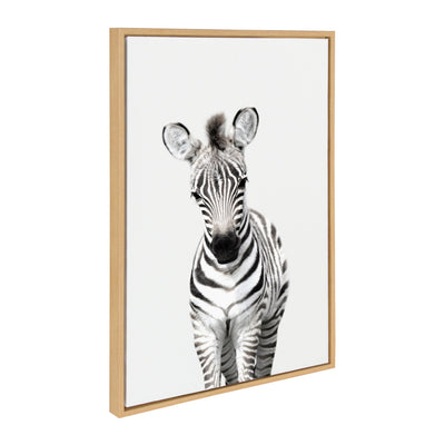 Sylvie Baby Zebra Framed Canvas by Amy Peterson by kateandlaurel - product image 8 for Resin Society