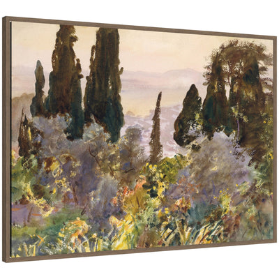 Framed canvas wall art print of Granada 1912 by John Singer Sargent, in Sylvie designer moulding frame