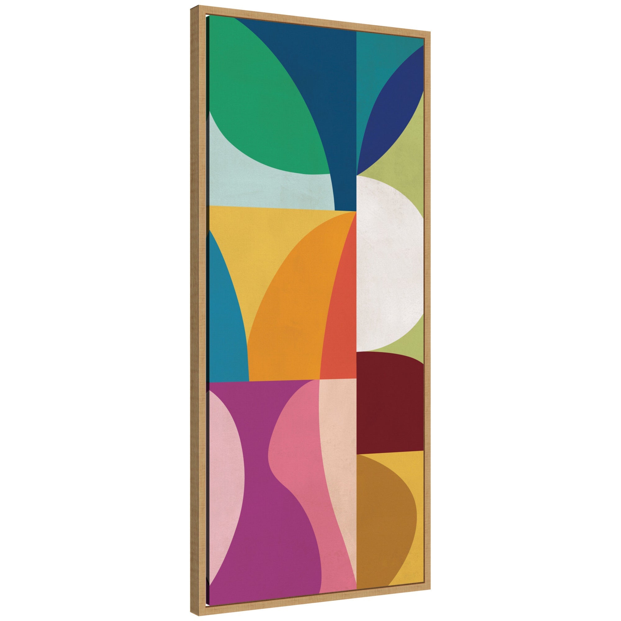 Abstract 01 Panel 1 by Rachel Lee Framed Canvas Wall Art Print