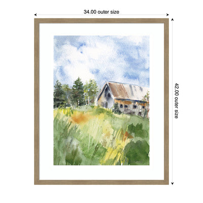 Framed Art Vermont Barn in Summer by Patricia Shaw