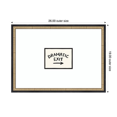 Dramatic Exit Entryway Sign by Lucky Guava Framed Wall Art Print
