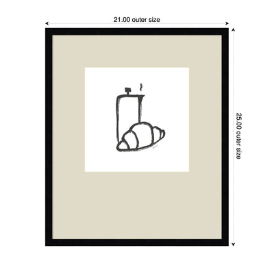 Breakfast Club No.
2 by Gabrielly Guedes Framed Wall Art Print