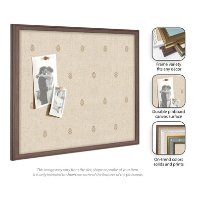Pinboard Beige Botanical Block Print