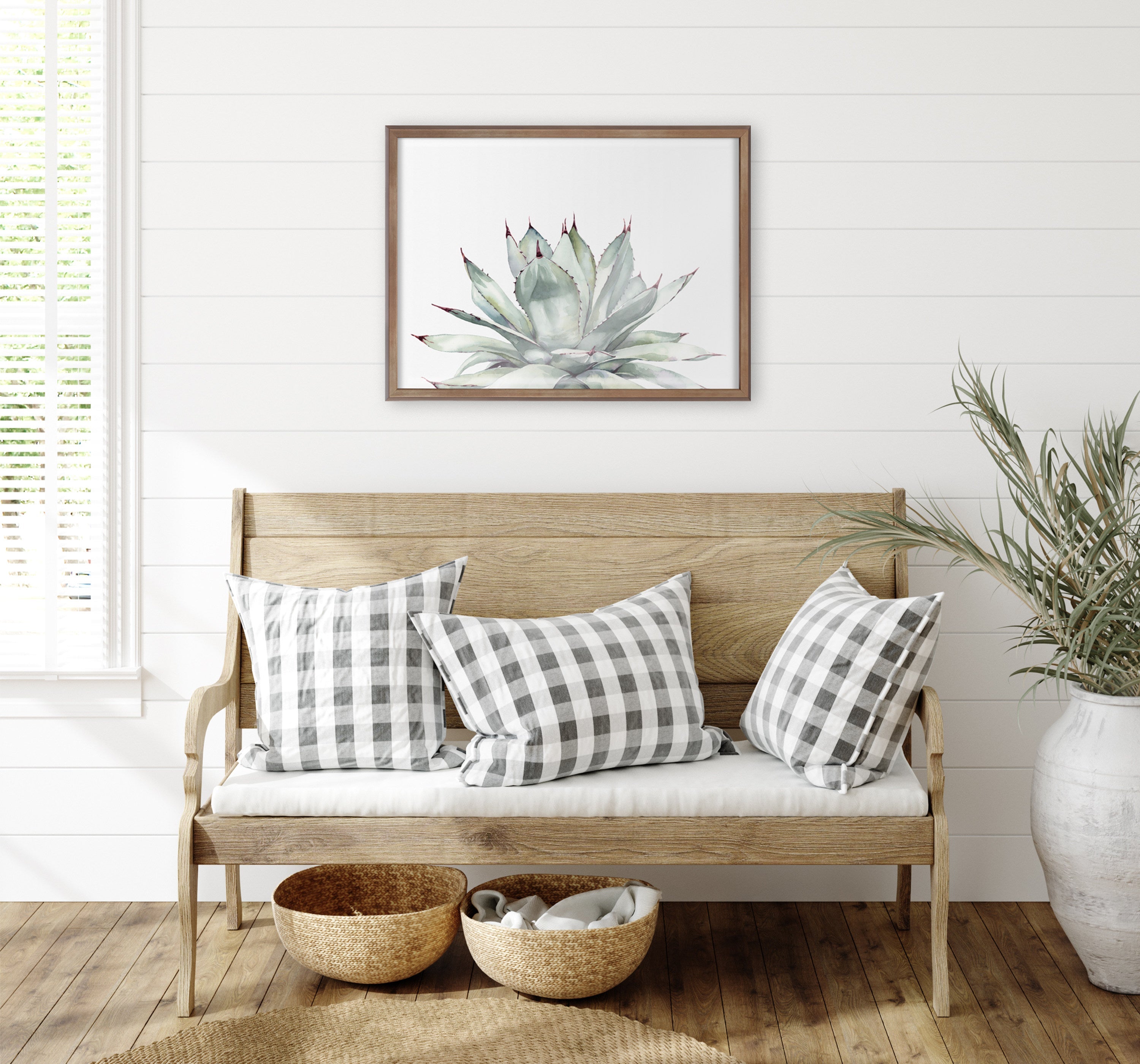 Blake Parrys Agave Framed Printed Glass by kateandlaurel - product image 14 for Resin Society