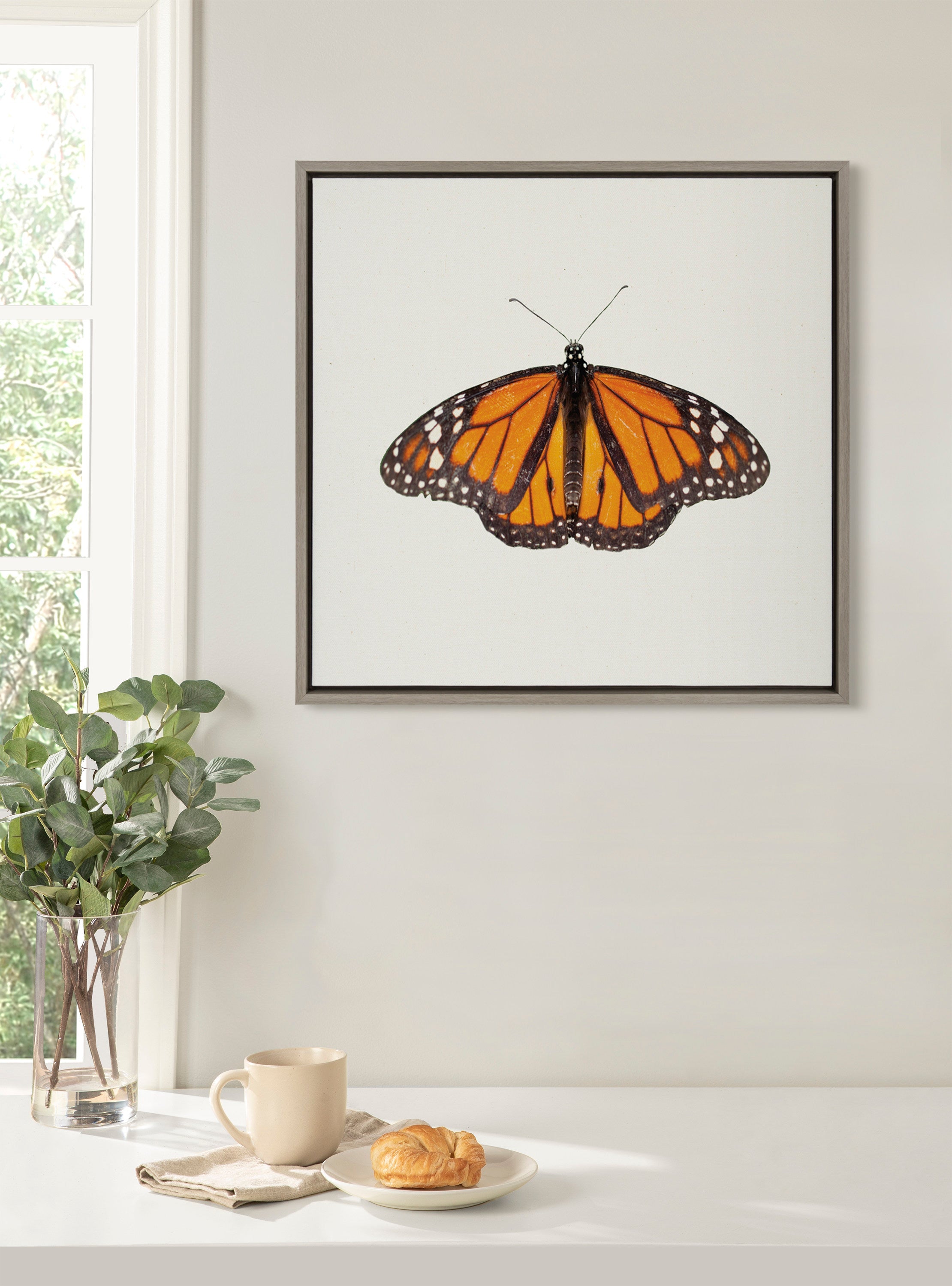 Sylvie Monarch Butterfly Framed Canvas by kateandlaurel - product image 6 for Resin Society