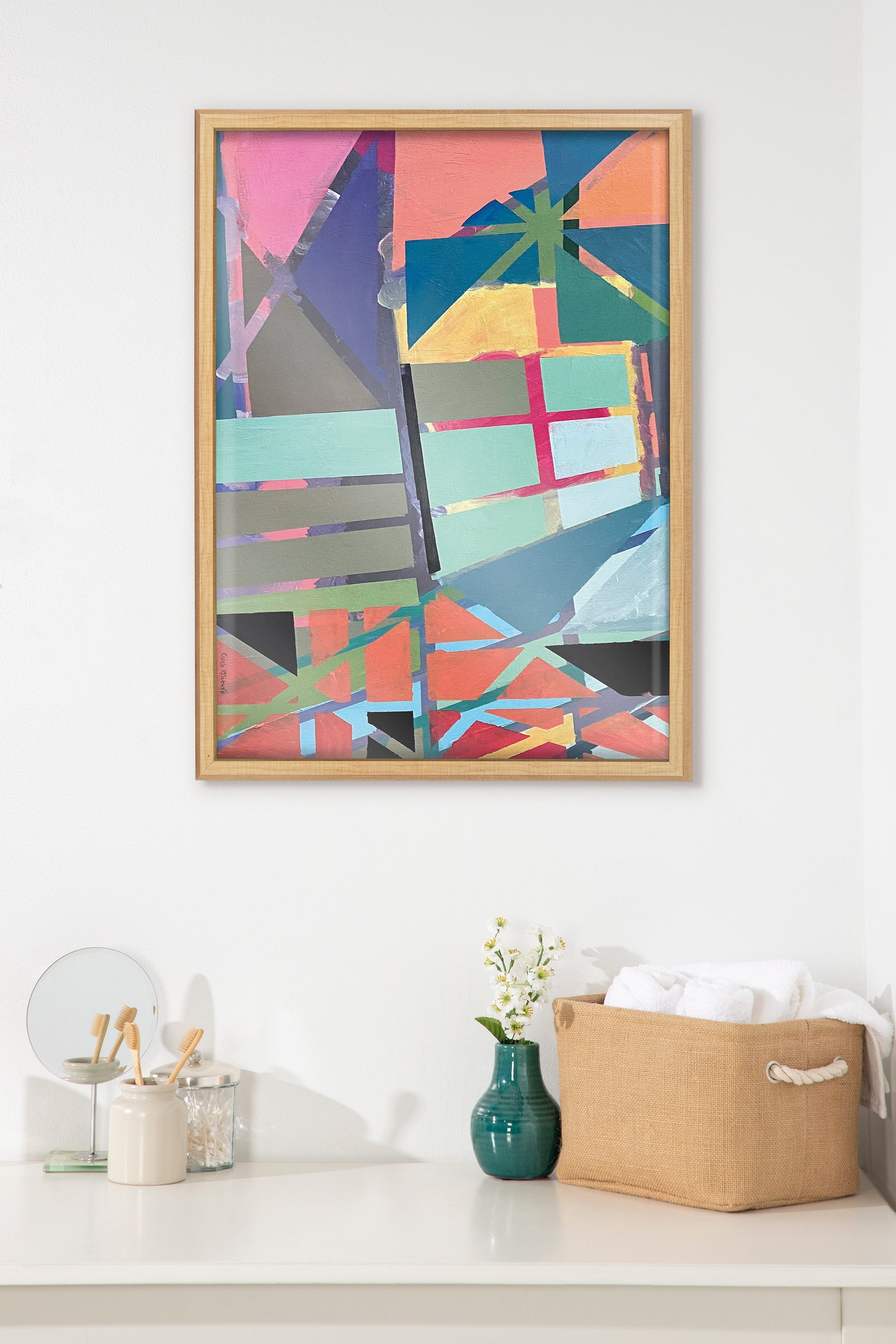 Blake Scaffolding Framed Printed Glass by Caleb Griswold by kateandlaurel - product image 5 for Resin Society