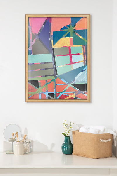 Blake Scaffolding Framed Printed Glass by Caleb Griswold by kateandlaurel - product image 5 for Resin Society