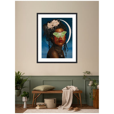 Luna Ascending by Charlotte Brindley Framed Wall Art Print