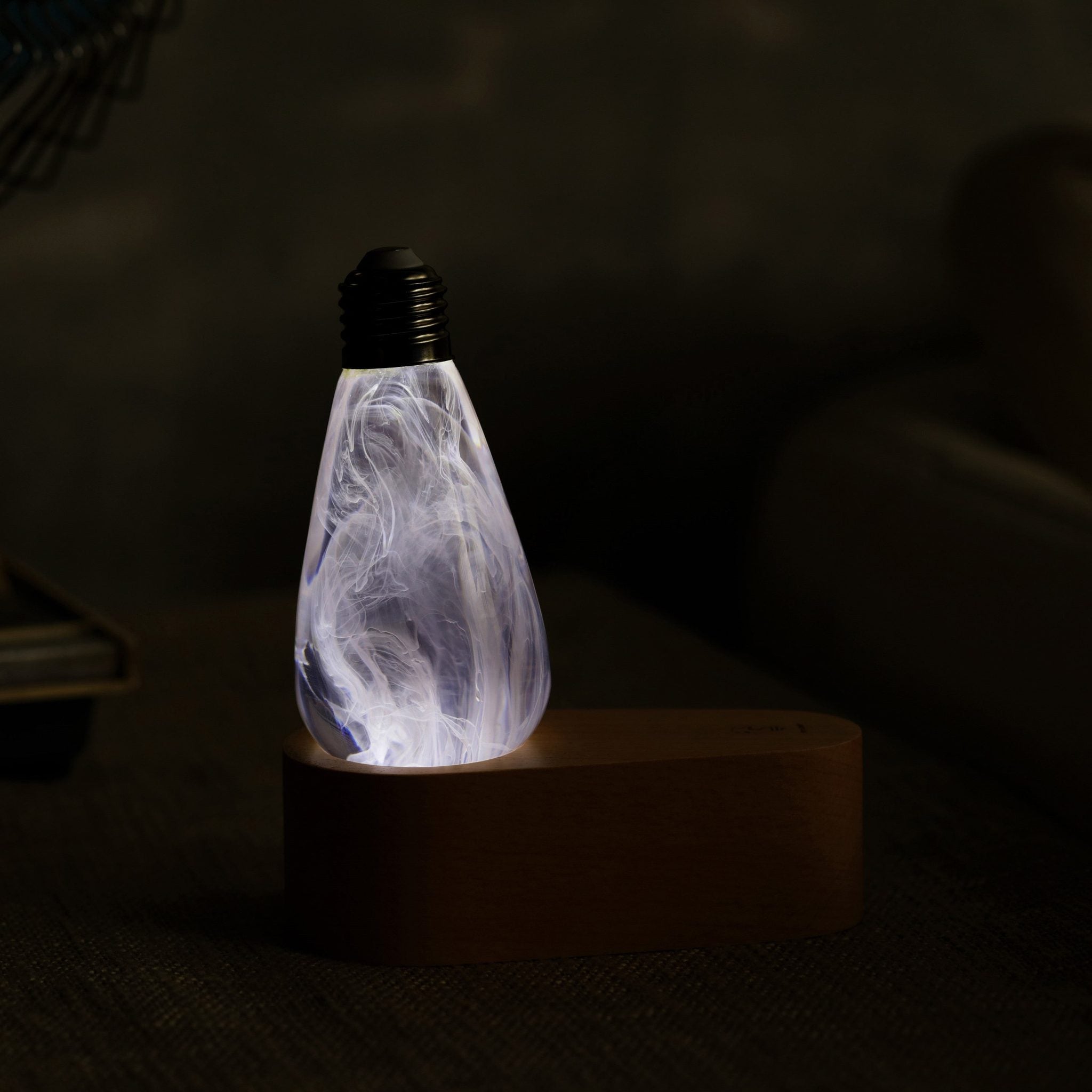EP Light Snow Decorative Resin LED Bulb with unique handcrafted resin design