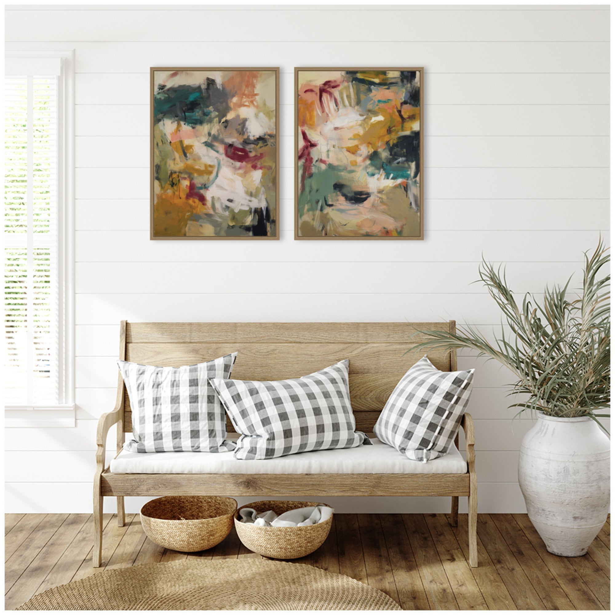 Painted Storm No.
1 & No.
2 2 Piece Framed Canvas Wall Art Set by Amy Lighthall