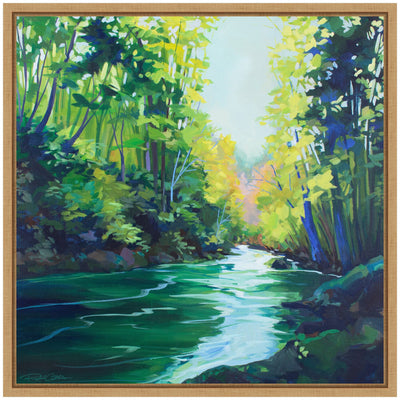Sylvie Downstream Framed Canvas by Rachel Christopoulos