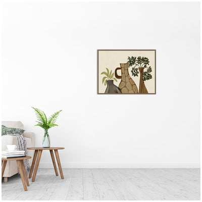 Rustic Stilllife 02 by Nikita Jariwala Framed Canvas Wall Art Print