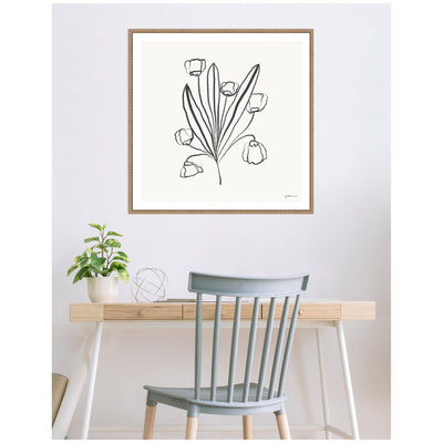 Floral Bouquet by Gabrielly Guedes Framed Canvas Wall Art Print