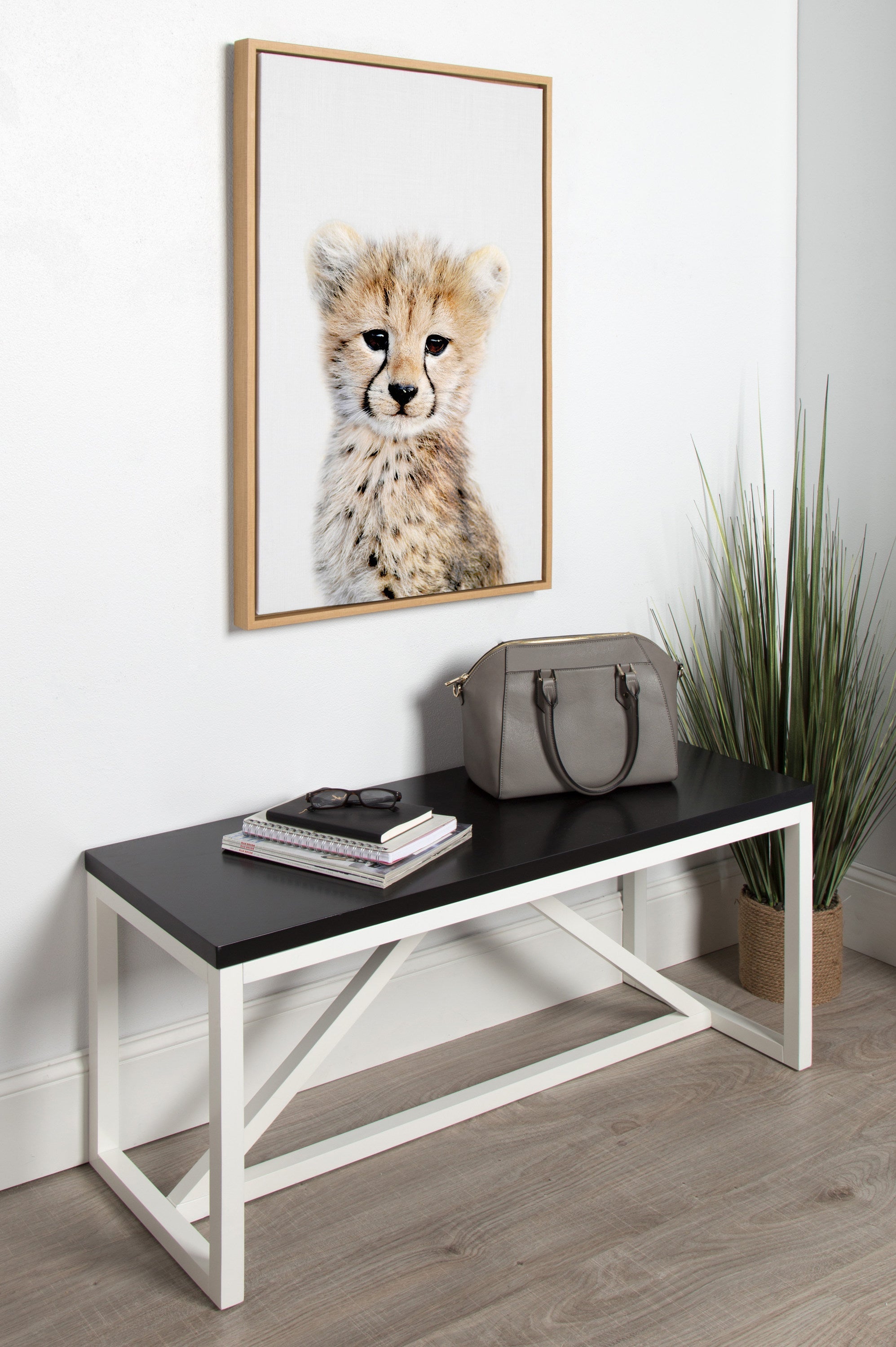 Sylvie Cheetah Framed Canvas by Amy Peterson Art Studio