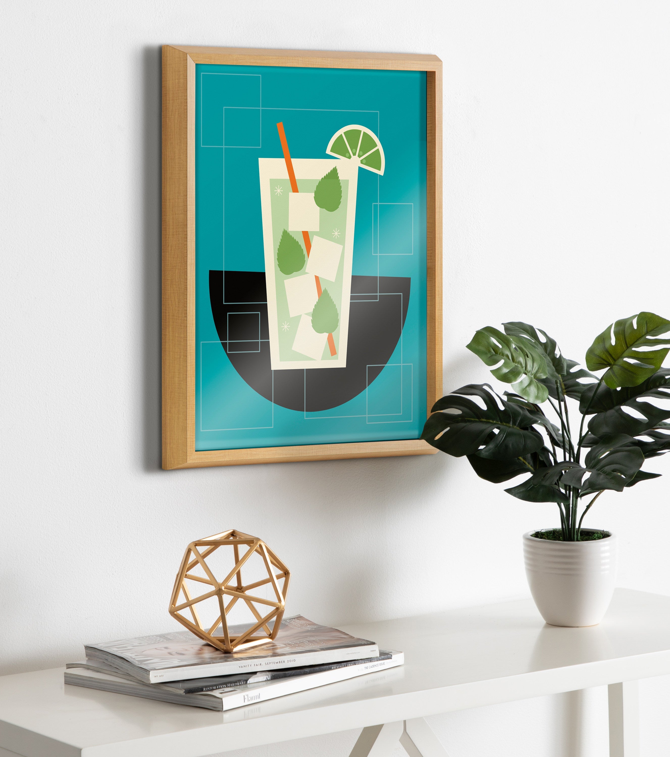 Blake Mojito Framed Printed Art by Amber Leaders Designs