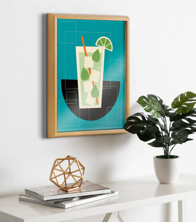 Blake Mojito Framed Printed Art by Amber Leaders Designs