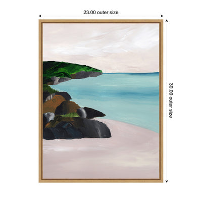 Sylvie Seascape Framed Canvas by Nikita Jariwala