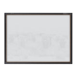 Faint framed artwork showing a herd of Highland cows with long horns and shaggy coats in a misty outdoor setting.