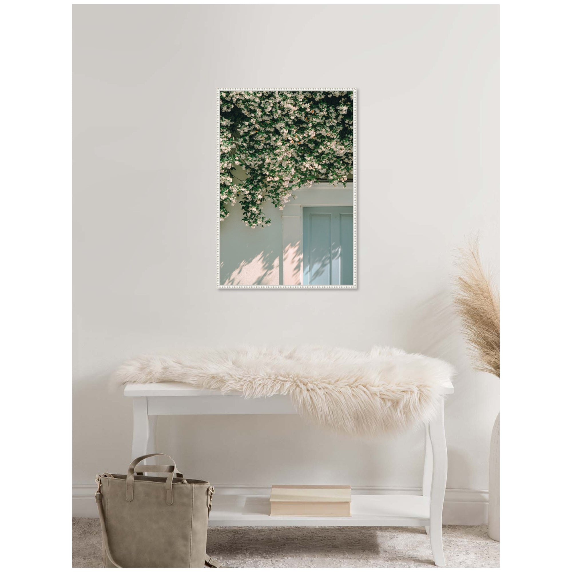 Trad Street Jasmine by Alicia Bock Framed Canvas Wall Art Print