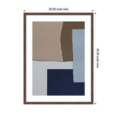 Torn Paper No6 by Mareike Bohmer Framed Wall Art Print