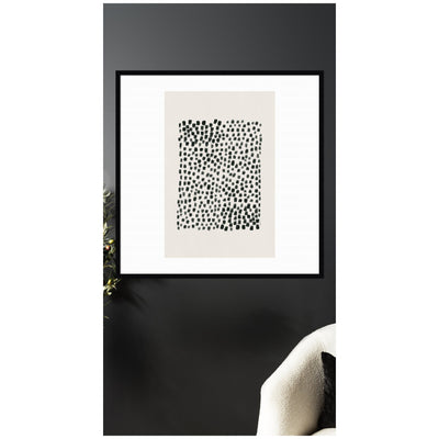 Abstract Black by Gabrielly Guedes Framed Wall Art Print