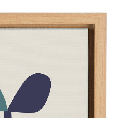 Sylvie Mid Century Succulents Framed Canvas
