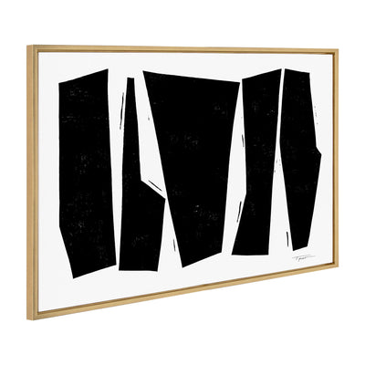 Sylvie Colliding Shapes Framed Canvas by kateandlaurel - product image 10 for Resin Society