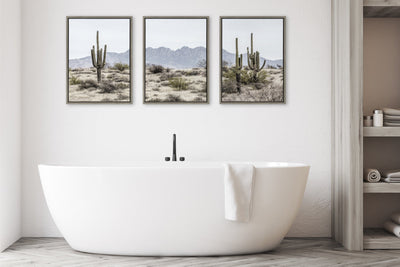 Sylvie Tall Saguaro Cacti Desert Mountain Left by kateandlaurel - product image 6 for Resin Society