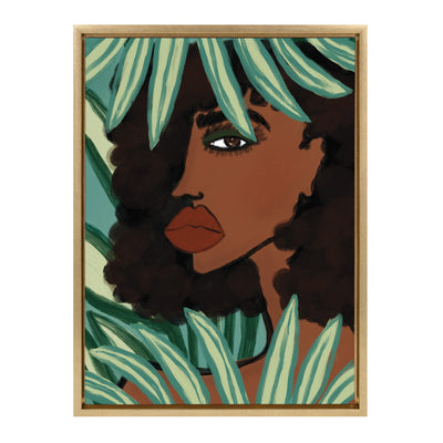 Sylvie Lady in the Jungle Framed Canvas by kateandlaurel - product image 9 for Resin Society