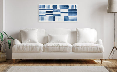 Sylvie Coastal Abstract Framed Canvas by Amy Lighthall