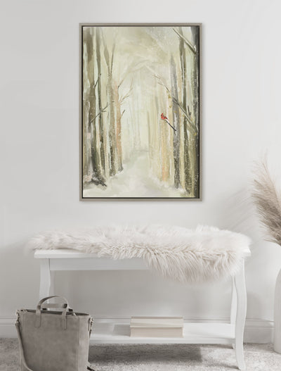 Sylvie Winter Landscape 2 Framed Canvas by Annie Quigley