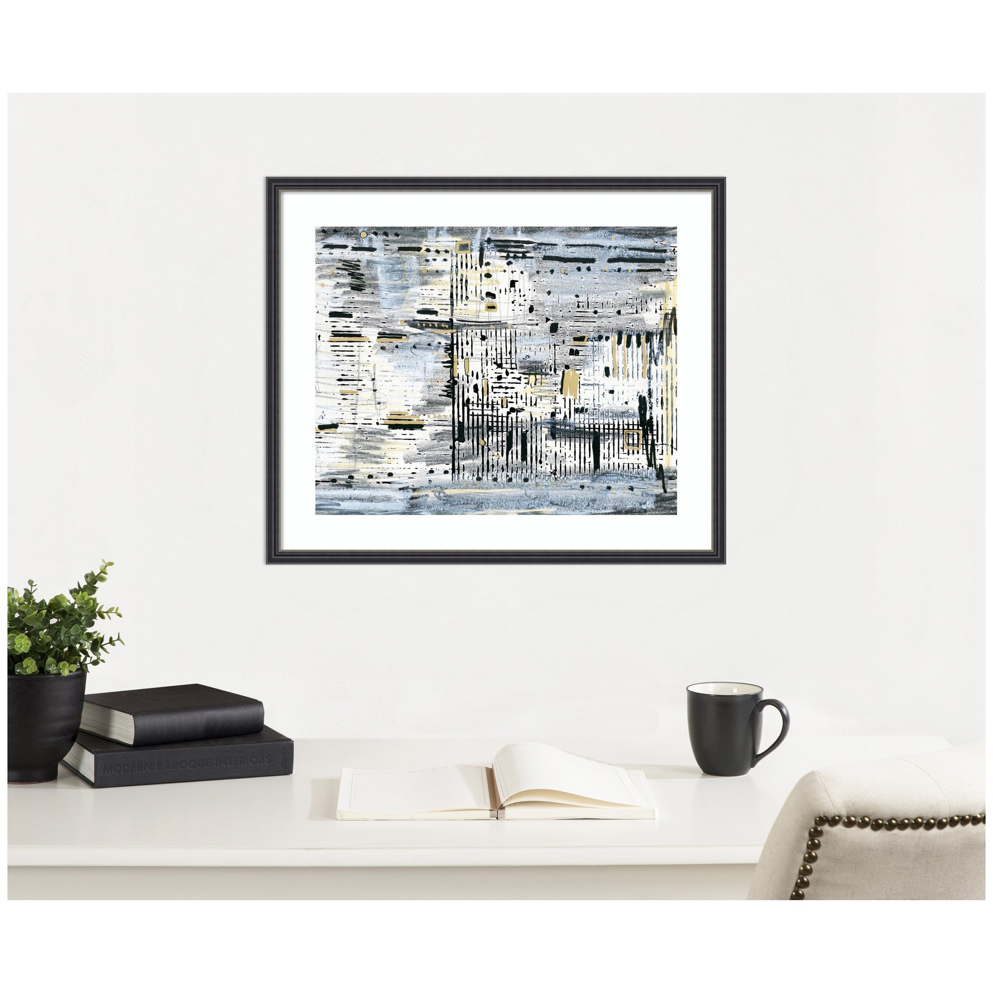 Framed Art Brooklyn Bridge Horizontal by Leah Nadeau