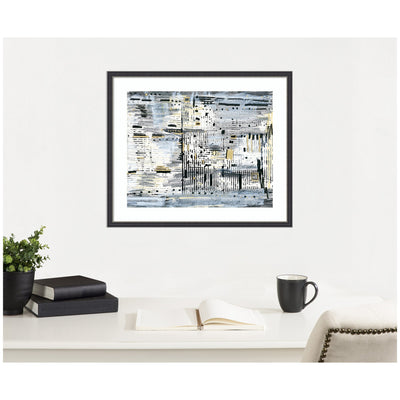 Framed Art Brooklyn Bridge Horizontal by Leah Nadeau