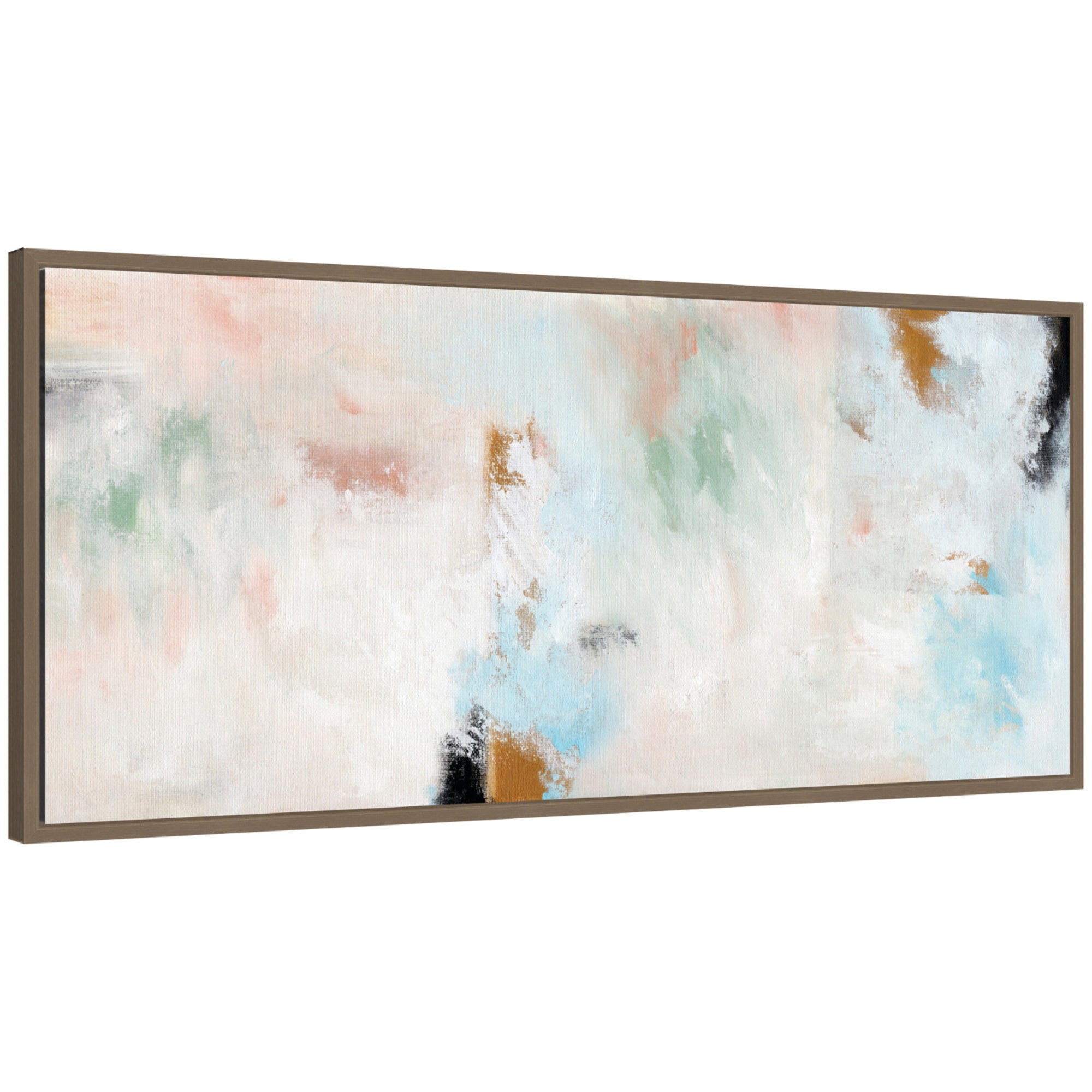 Sylvie Foggy Ice Forest Framed Canvas by Nikita Jariwala