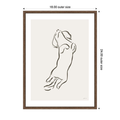 Dachshund Dog by Gabrielly Guedes Framed Canvas Wall Art Print