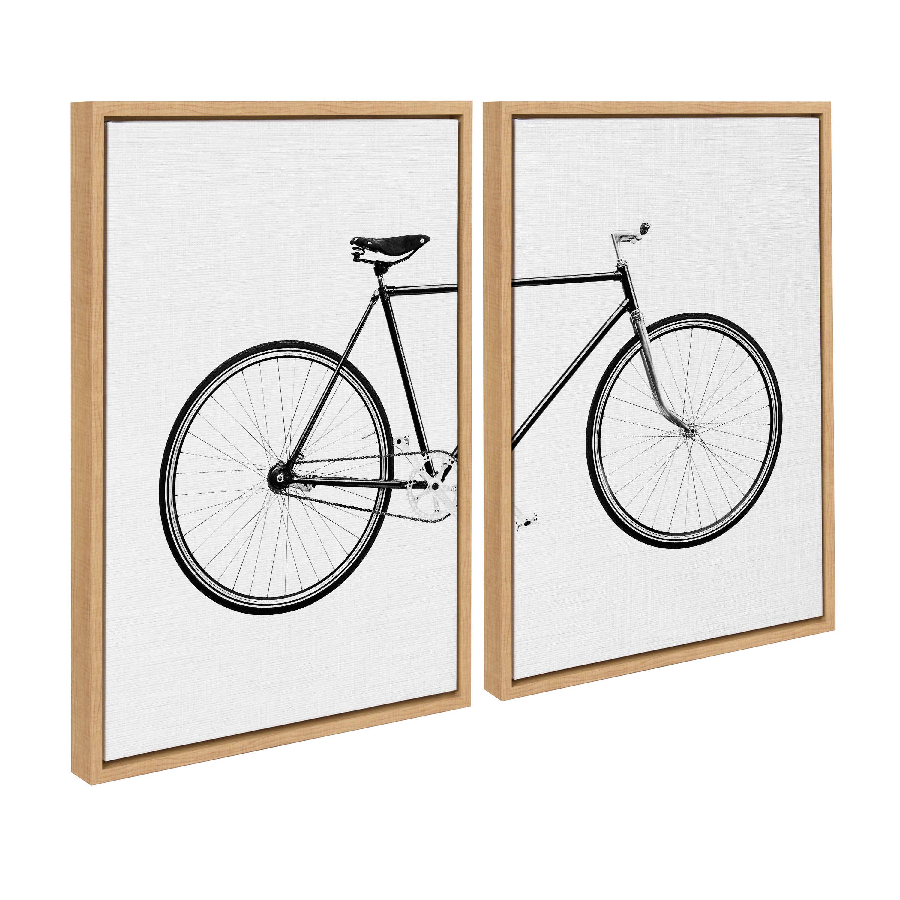 Sylvie Bicycle Framed Canvas by Simon Te of Tai Prints by kateandlaurel - product image 17 for Resin Society
