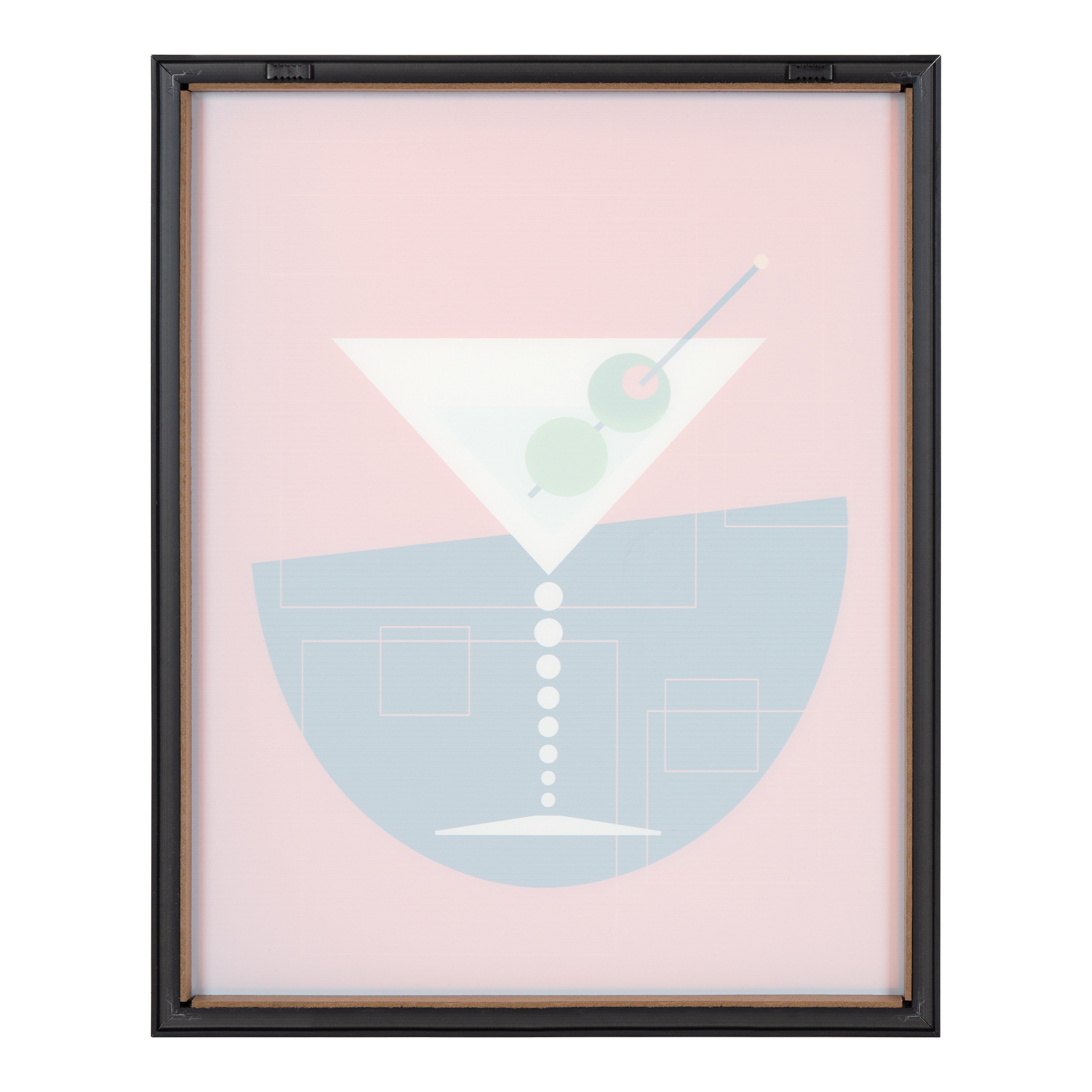 Blake Martini Framed Printed Art by Amber Leaders Designs
