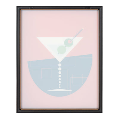 Blake Martini Framed Printed Art by Amber Leaders Designs