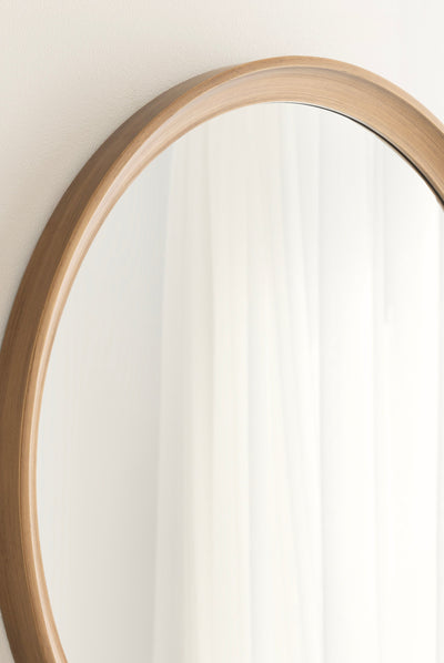 Hatherleigh Round Wood Wall Mirror