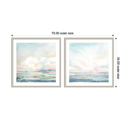 Heavenly Stillness 2 Piece Framed Wall Art Print Set by Julie Maida