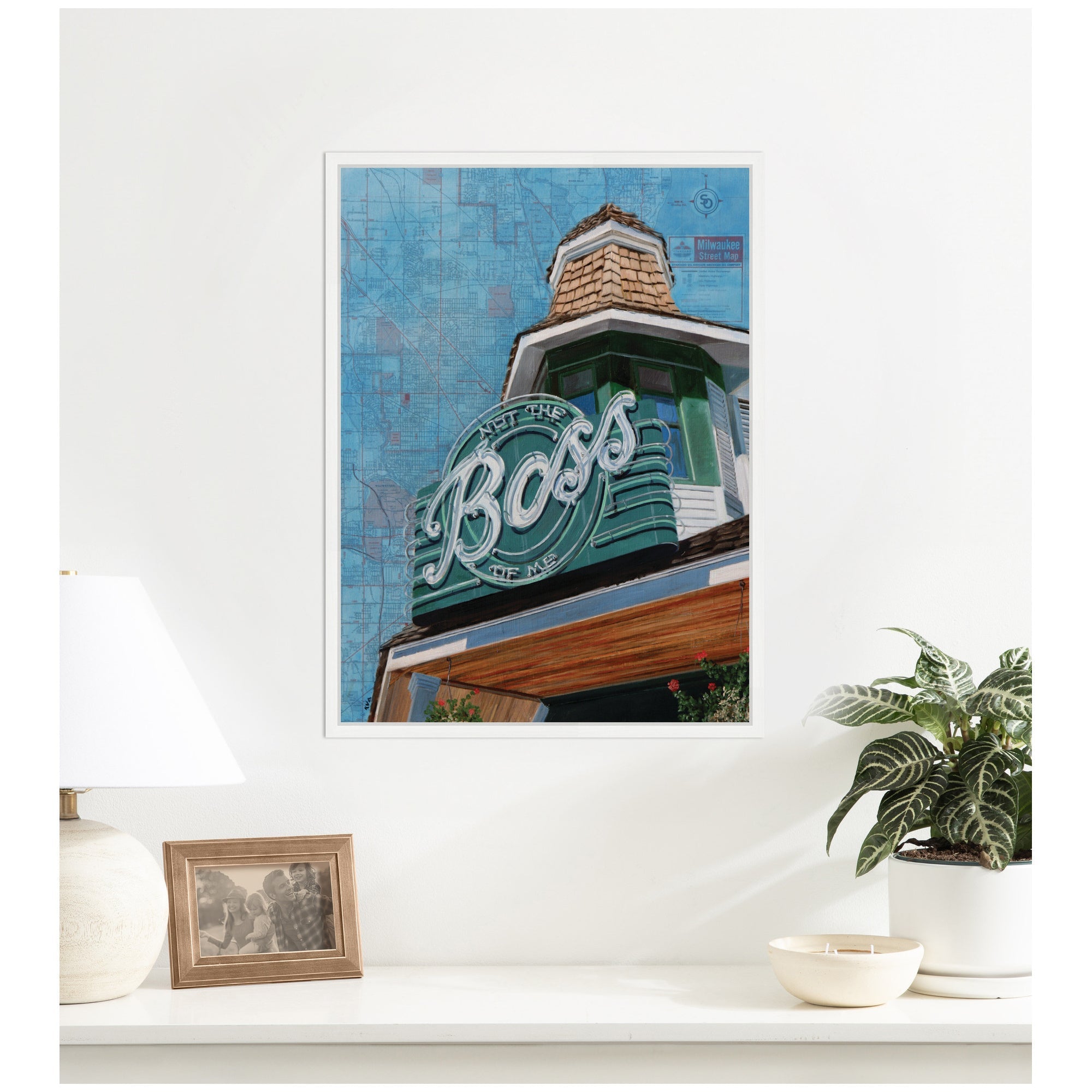 The Boss by Krista V.
Allenstein Framed Canvas Wall Art Print