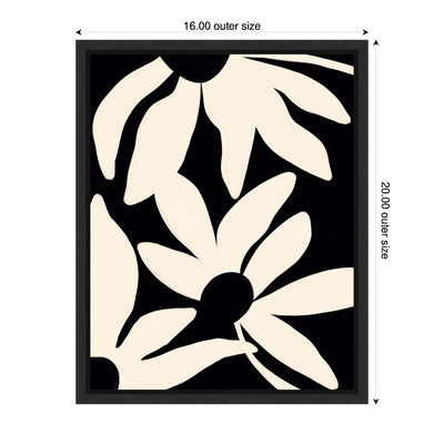 Sylvie Minimal Blooms Framed Canvas by Alicia Bock