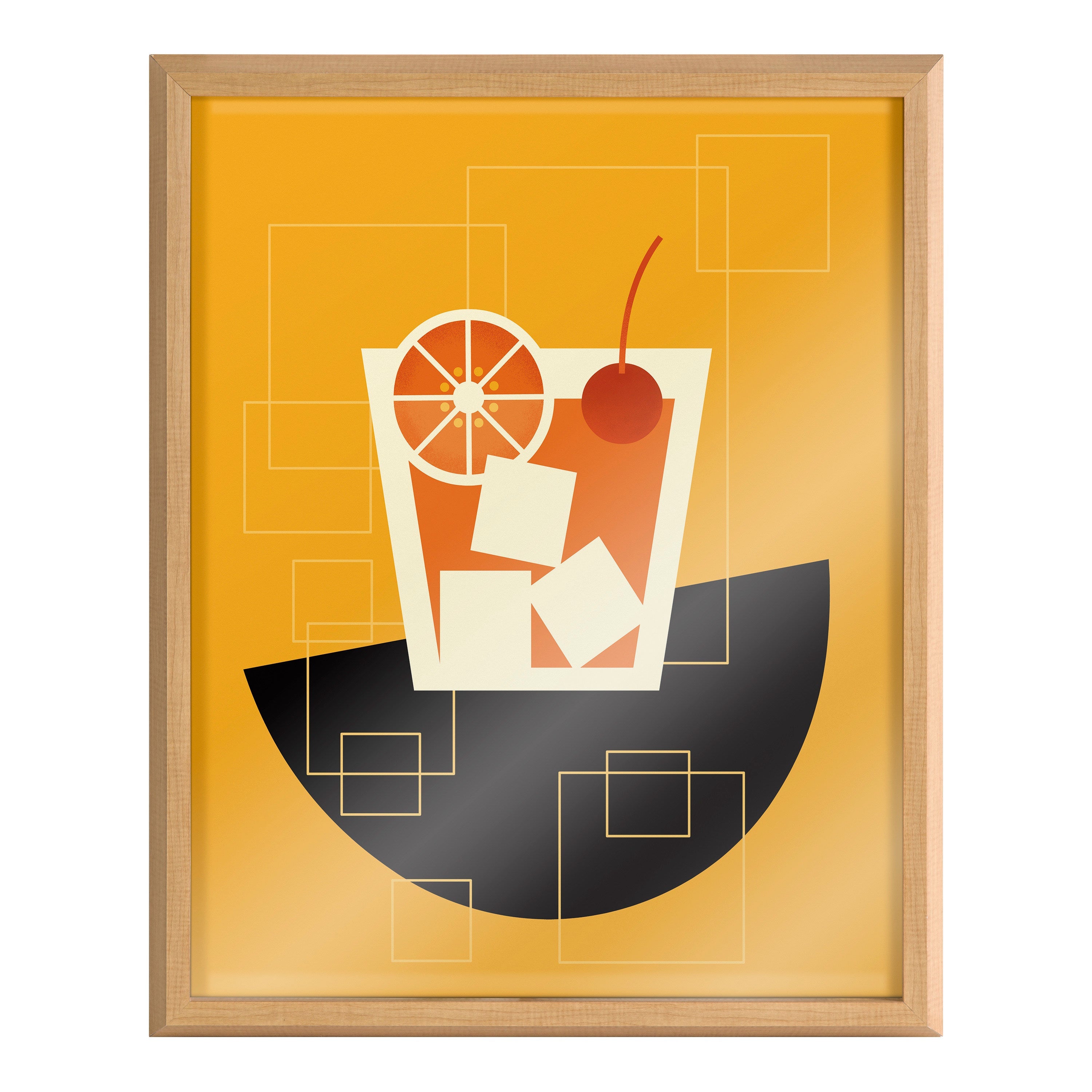 Blake Old Fashioned Framed Printed Art by Amber Leaders Designs